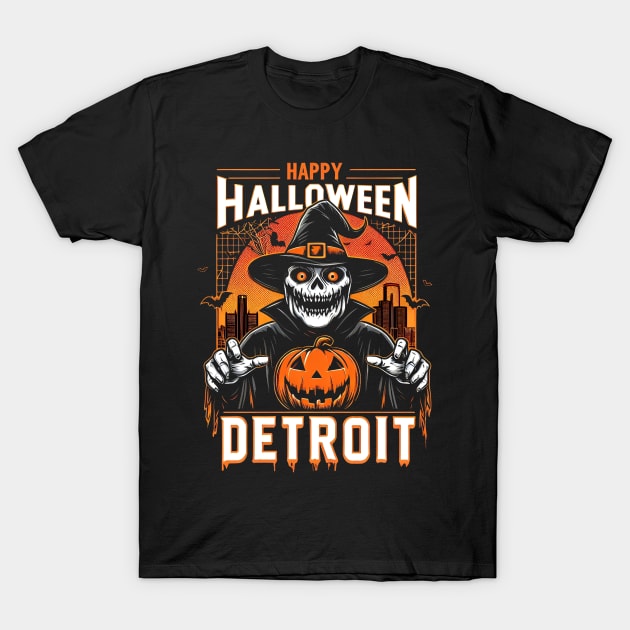 Detroit Halloween T-Shirt by Americansports